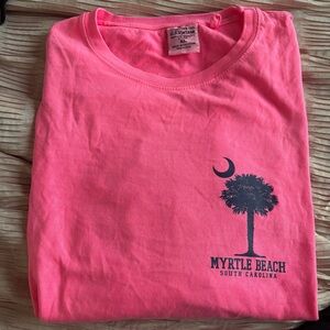 Myrtle Beach South Carolina Pink Long Sleeves Shirt XL